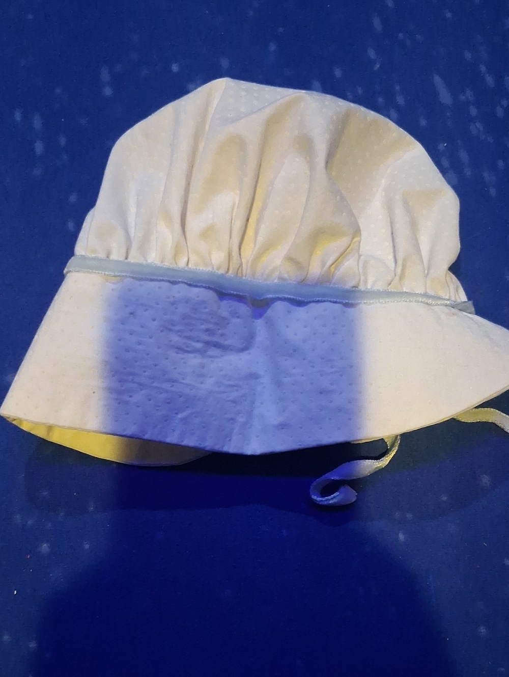 Toddler Cream Bucket Sun Hat with Chin Ties